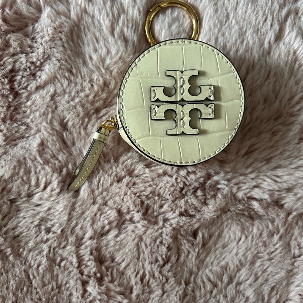 Tory Burch Cream Coin Pouch